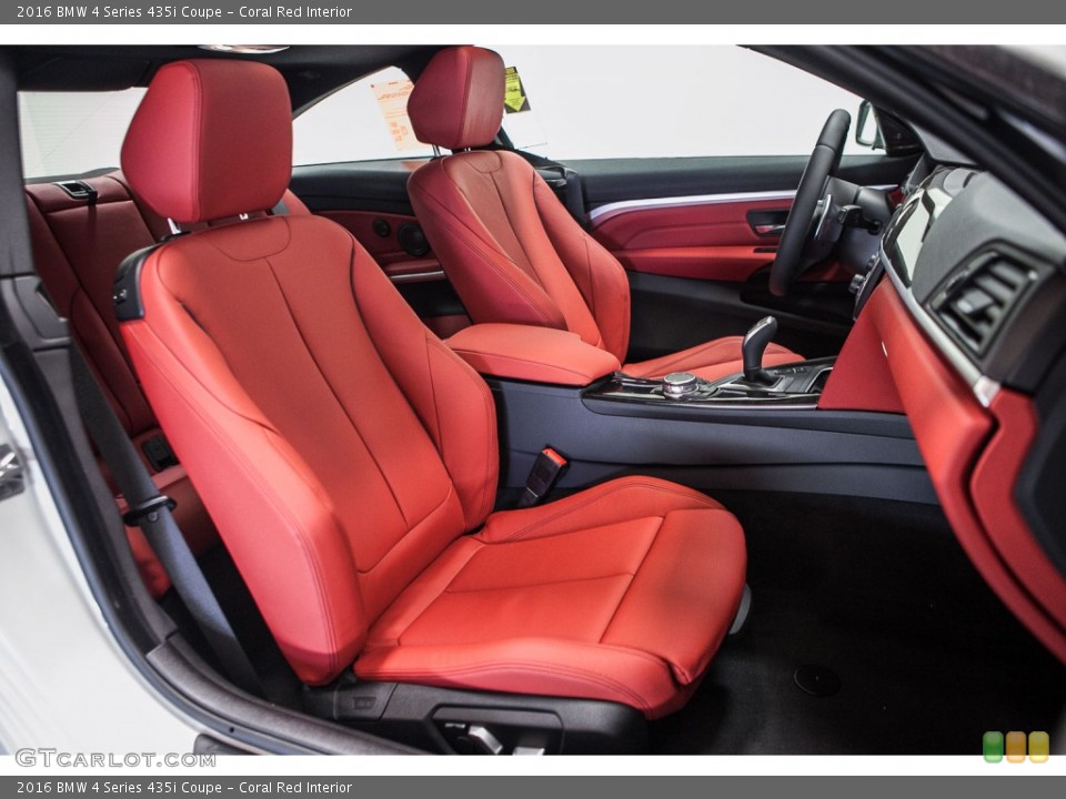 Coral Red Interior Front Seat for the 2016 BMW 4 Series 435i Coupe #109035161