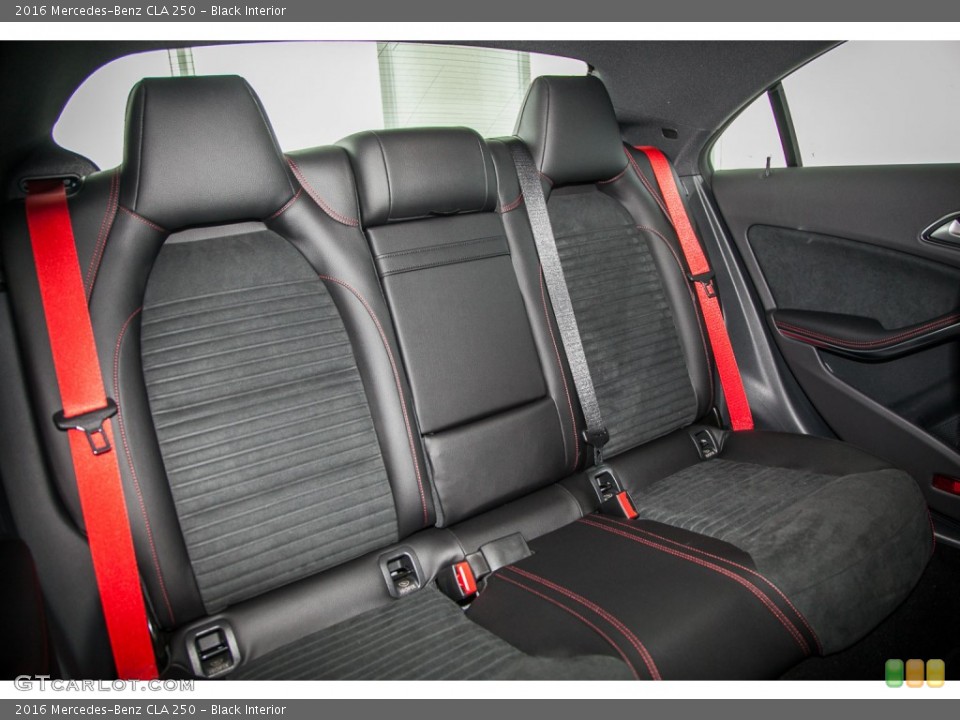 Black Interior Rear Seat for the 2016 Mercedes-Benz CLA 250 #109037024