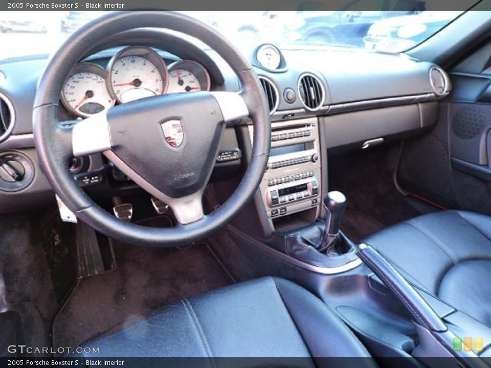 Black 2005 Porsche Boxster Interiors
