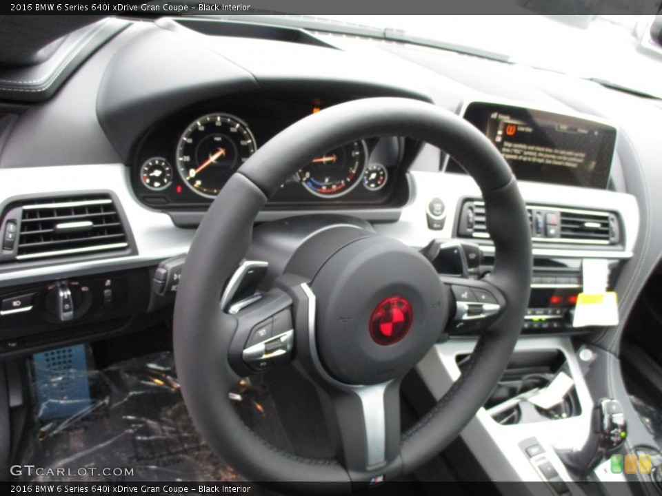 Black Interior Steering Wheel for the 2016 BMW 6 Series 640i xDrive Gran Coupe #109042713