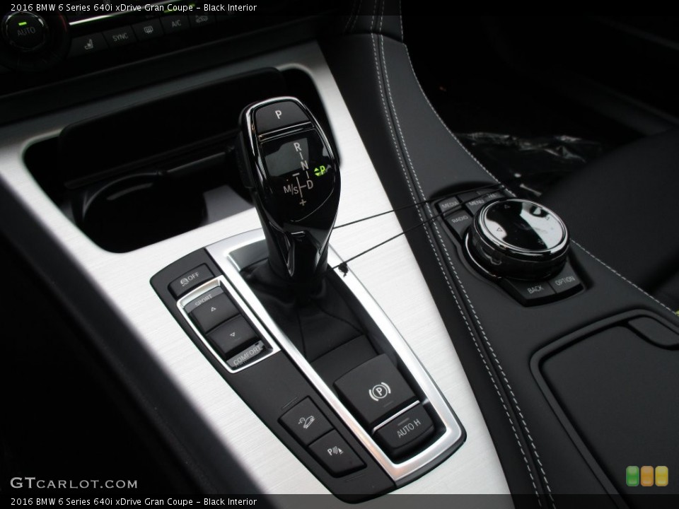 Black Interior Transmission for the 2016 BMW 6 Series 640i xDrive Gran Coupe #109042725