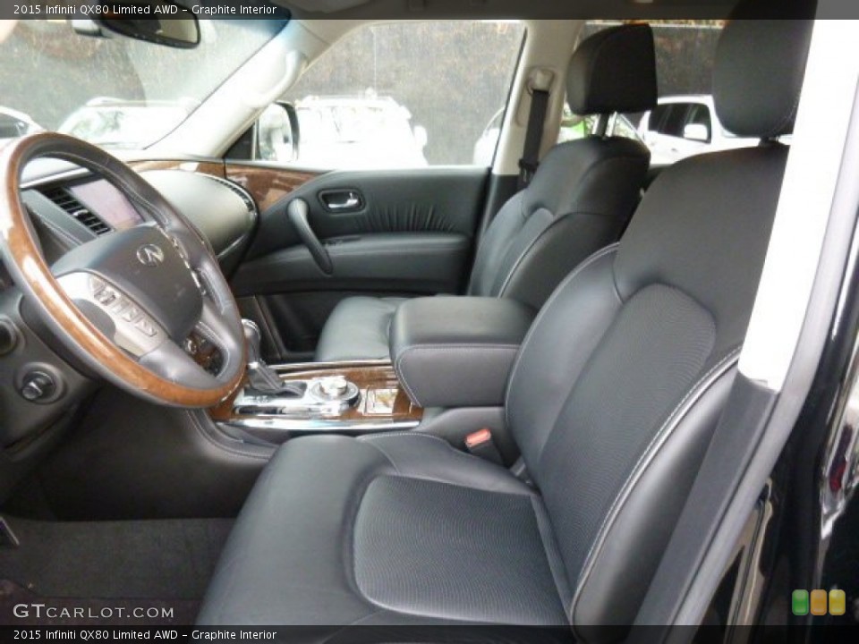 Graphite Interior Front Seat for the 2015 Infiniti QX80 Limited AWD #109048310