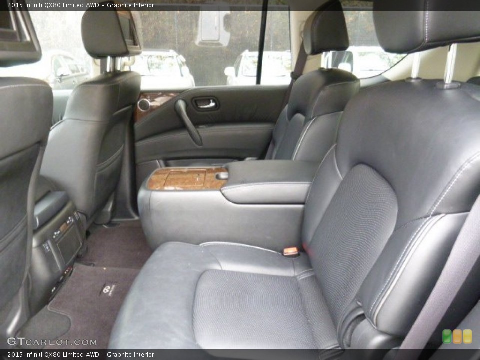 Graphite Interior Rear Seat for the 2015 Infiniti QX80 Limited AWD #109048335
