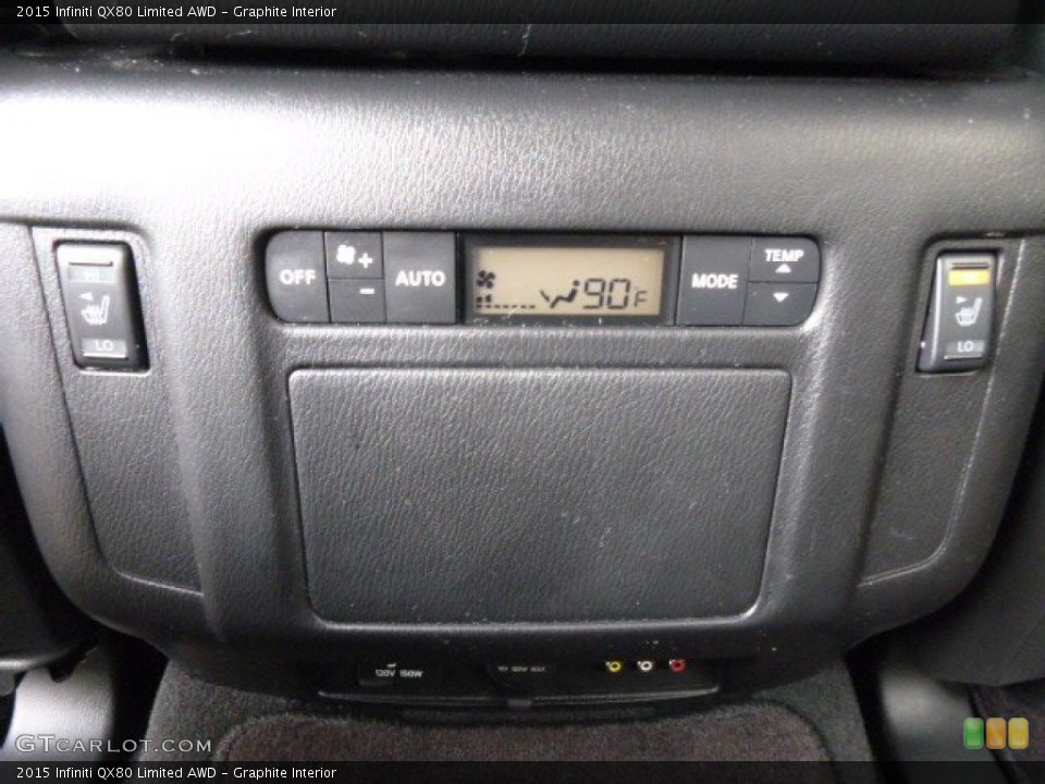 Graphite Interior Controls for the 2015 Infiniti QX80 Limited AWD #109048614