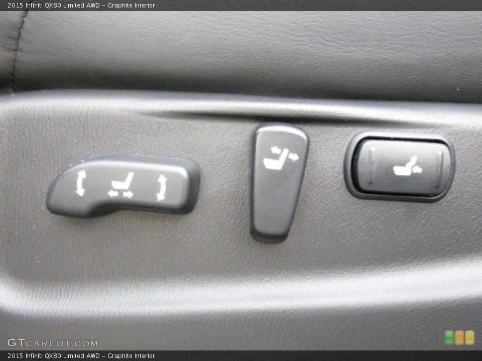 Graphite Interior Controls for the 2015 Infiniti QX80 Limited AWD #109048650