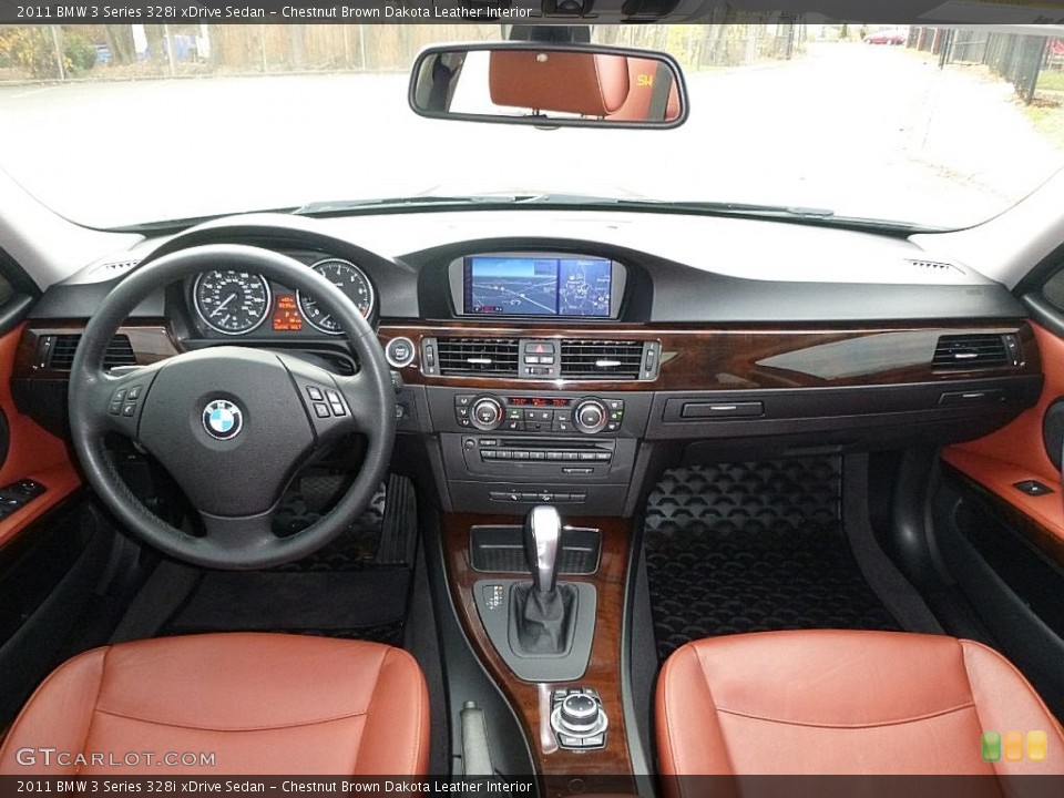 Chestnut Brown Dakota Leather Interior Photo for the 2011 BMW 3 Series 328i xDrive Sedan #109050783