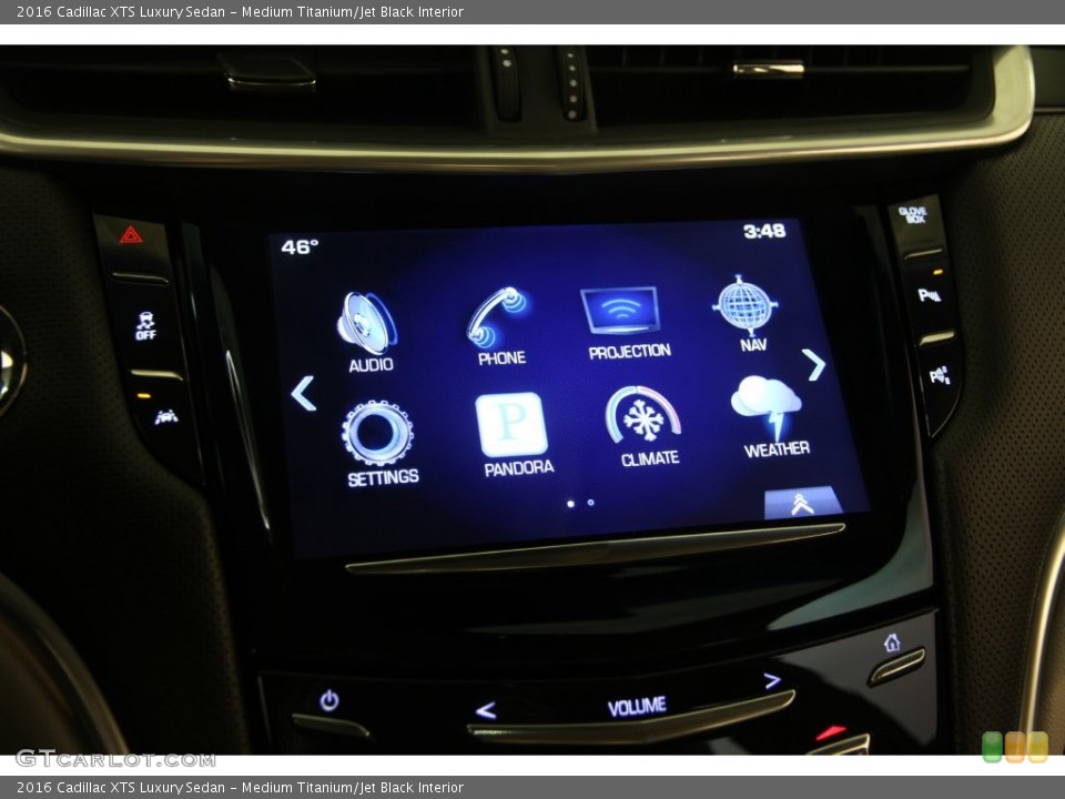 Medium Titanium/Jet Black Interior Controls for the 2016 Cadillac XTS Luxury Sedan #109061499