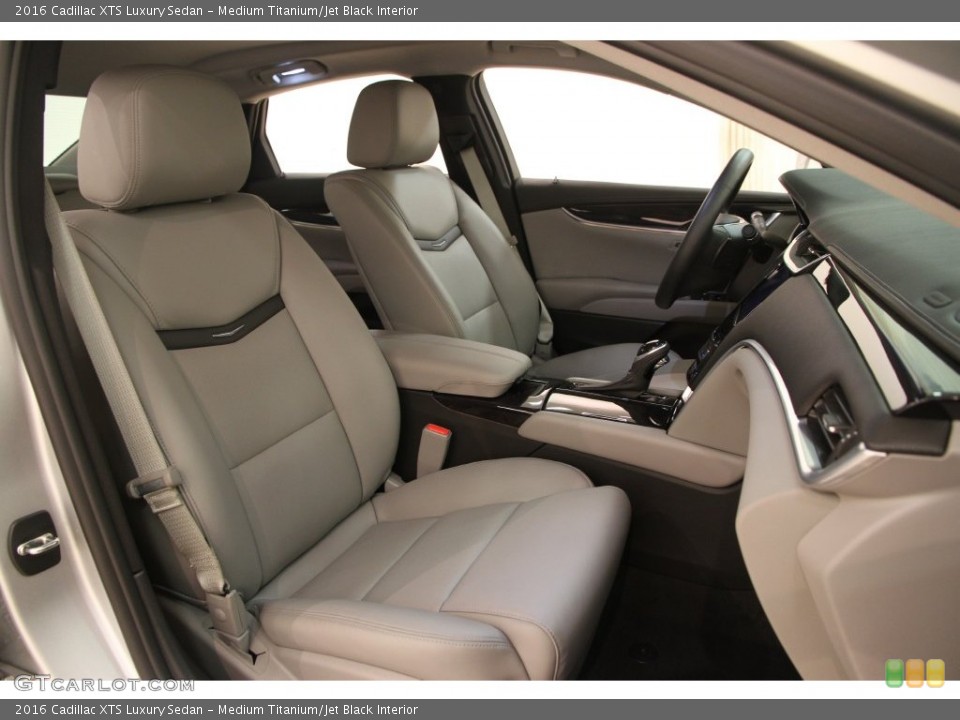 Medium Titanium/Jet Black Interior Front Seat for the 2016 Cadillac XTS Luxury Sedan #109061517