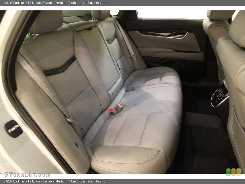 Medium Titanium/Jet Black Interior Rear Seat for the 2016 Cadillac XTS Luxury Sedan #109061520