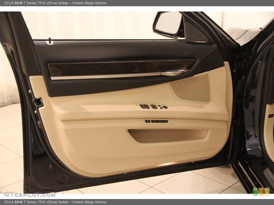 Veneto Beige Interior Door Panel for the 2014 BMW 7 Series 750i xDrive Sedan #109065287