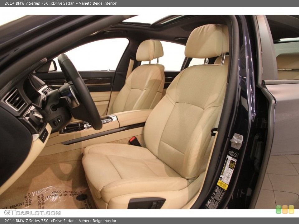 Veneto Beige Interior Front Seat for the 2014 BMW 7 Series 750i xDrive Sedan #109065359