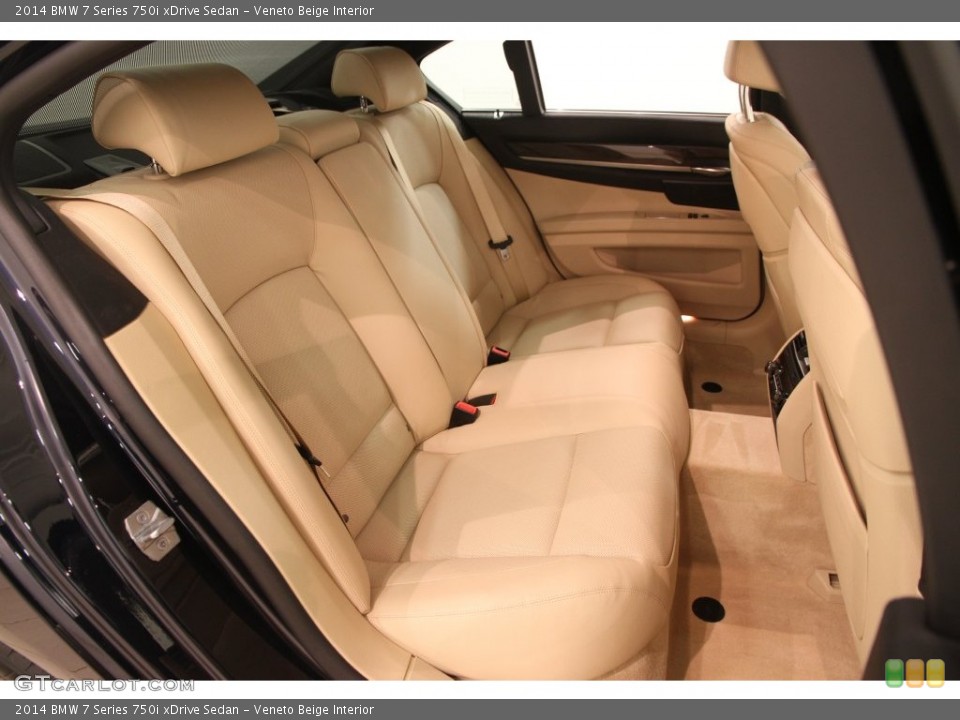 Veneto Beige Interior Rear Seat for the 2014 BMW 7 Series 750i xDrive Sedan #109065617