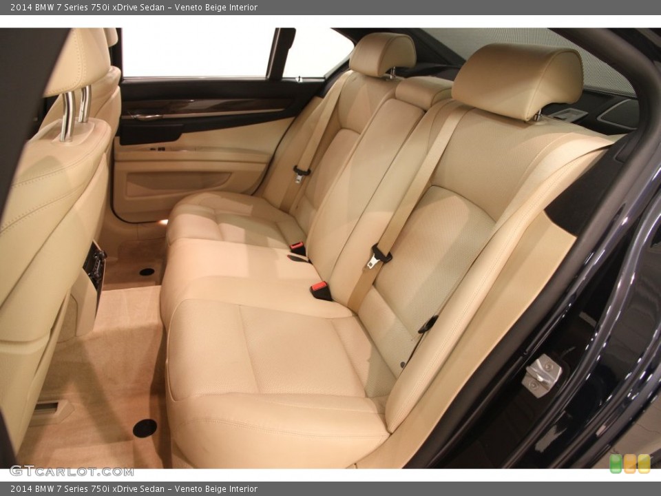 Veneto Beige Interior Rear Seat for the 2014 BMW 7 Series 750i xDrive Sedan #109065656