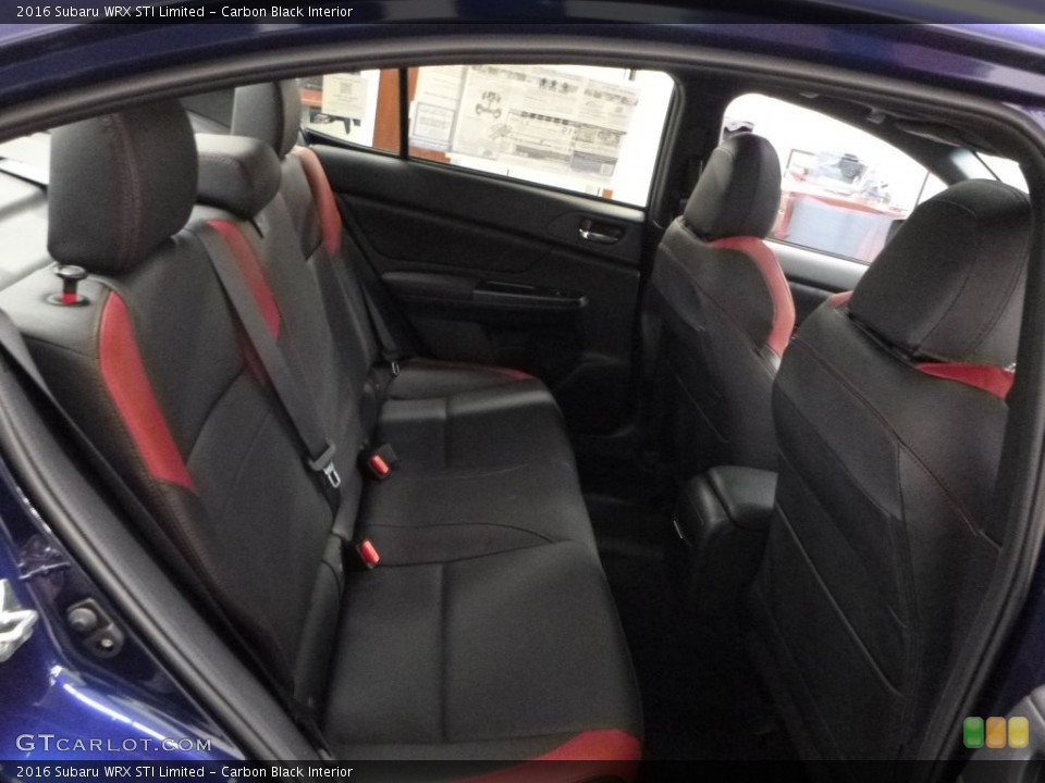 Carbon Black Interior Rear Seat for the 2016 Subaru WRX STI Limited #109086369