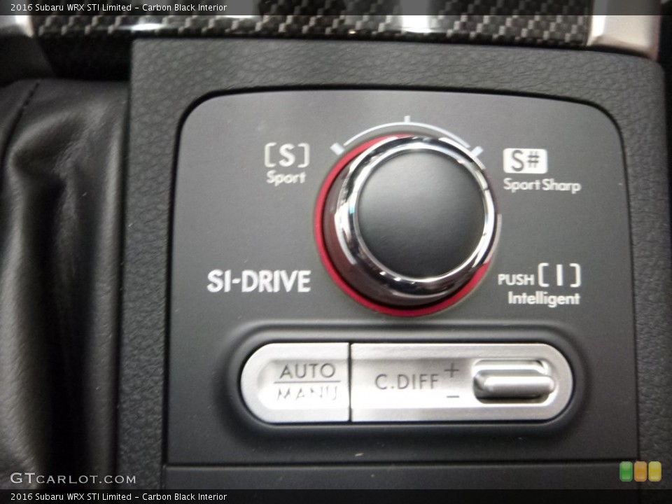 Carbon Black Interior Controls for the 2016 Subaru WRX STI Limited #109086546