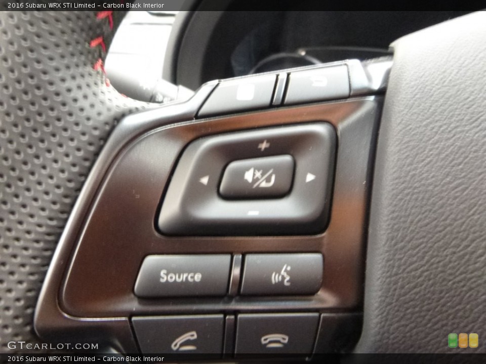 Carbon Black Interior Controls for the 2016 Subaru WRX STI Limited #109086591