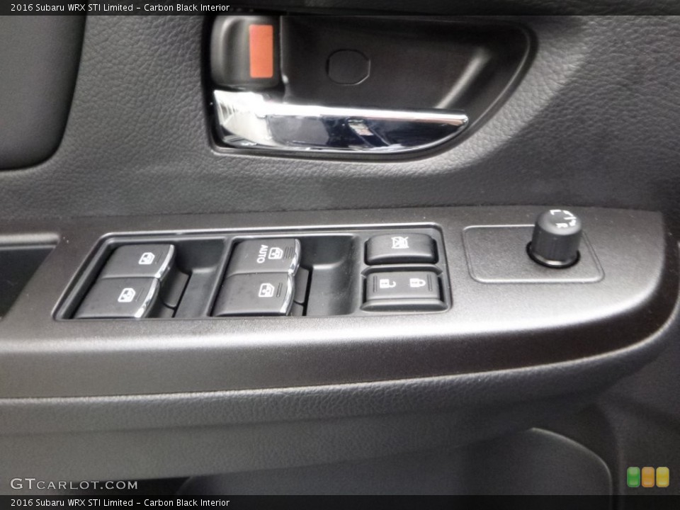 Carbon Black Interior Controls for the 2016 Subaru WRX STI Limited #109086609