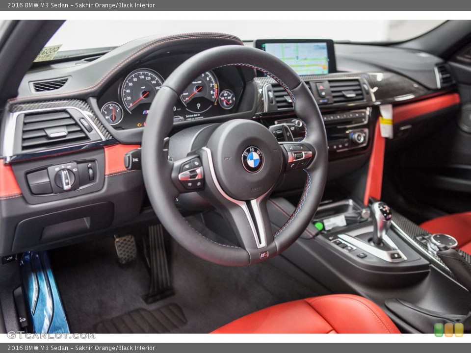 Sakhir Orange/Black Interior Prime Interior for the 2016 BMW M3 Sedan #109088989