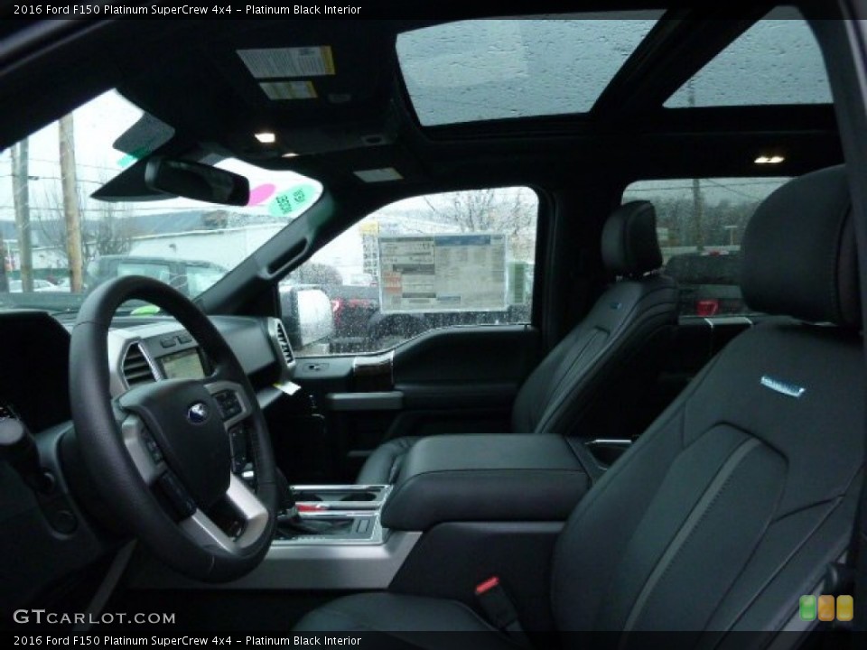 Platinum Black Interior Front Seat for the 2016 Ford F150 Platinum SuperCrew 4x4 #109090096