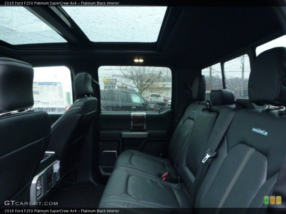 Platinum Black Interior Rear Seat for the 2016 Ford F150 Platinum SuperCrew 4x4 #109090117