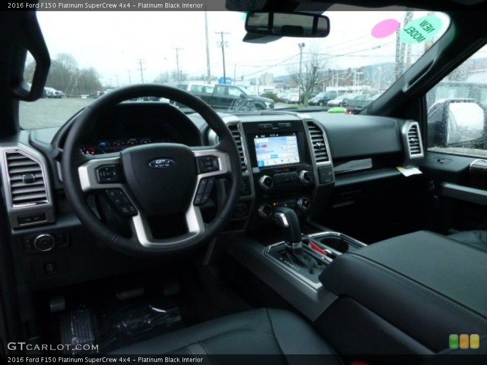 Platinum Black 2016 Ford F150 Interiors