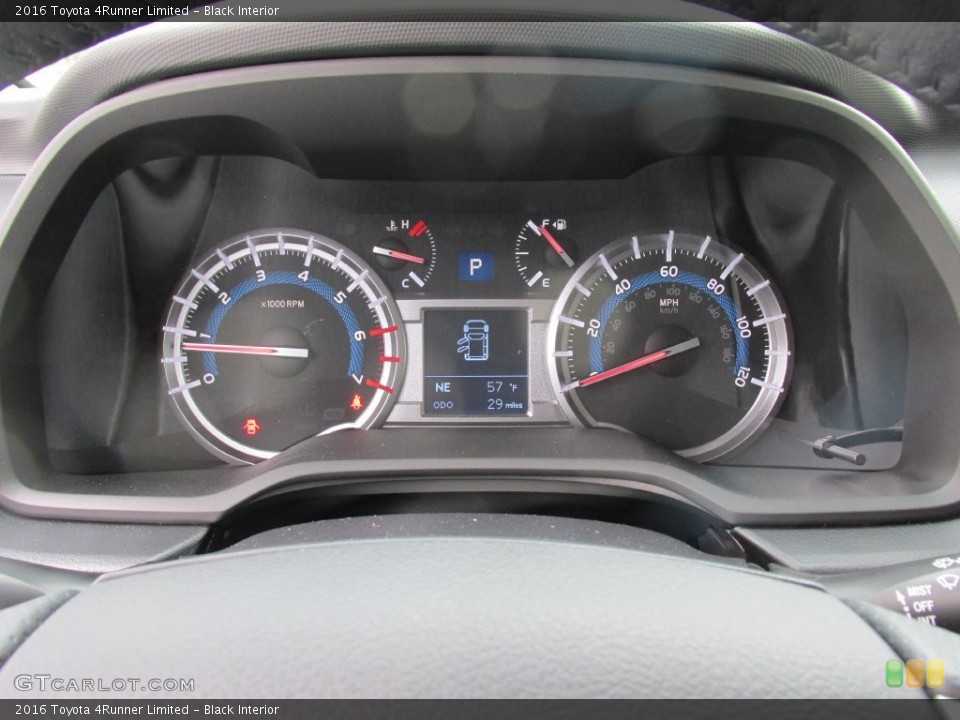 Black Interior Gauges for the 2016 Toyota 4Runner Limited #109092979