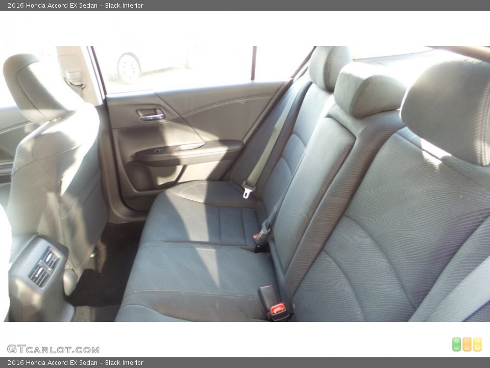 Black Interior Rear Seat for the 2016 Honda Accord EX Sedan #109109491