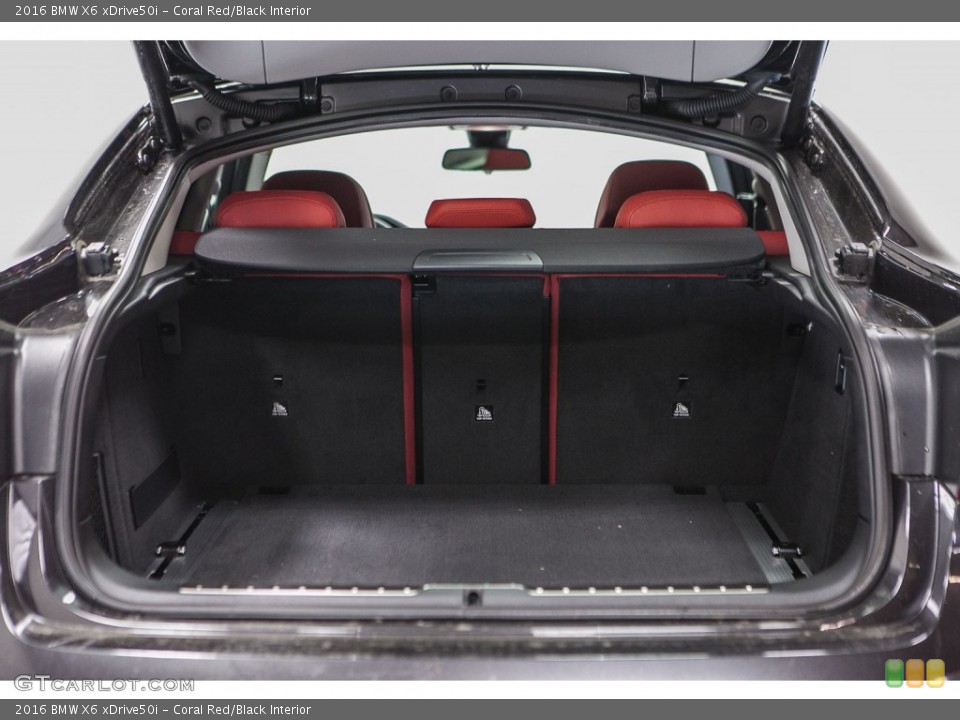 Coral Red/Black Interior Trunk for the 2016 BMW X6 xDrive50i #109110991