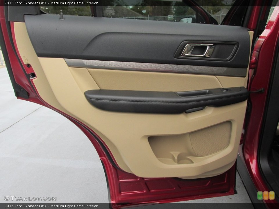 Medium Light Camel Interior Door Panel for the 2016 Ford Explorer FWD #109113214