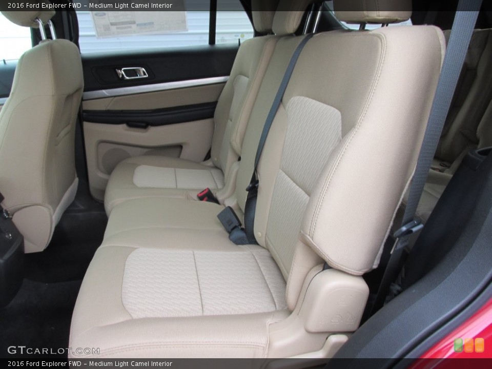 Medium Light Camel Interior Rear Seat for the 2016 Ford Explorer FWD #109113217