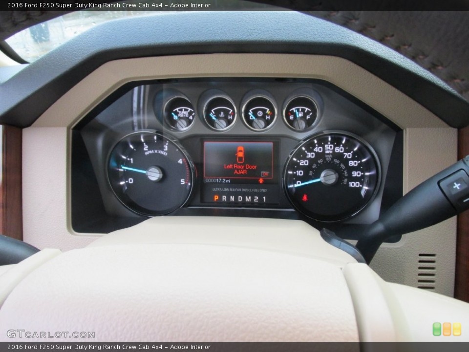 Adobe Interior Gauges For The 2016 Ford F250 Super Duty King