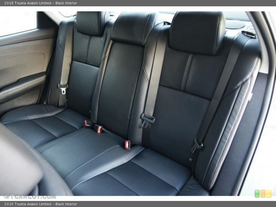 Black Interior Rear Seat for the 2016 Toyota Avalon Limited #109125849