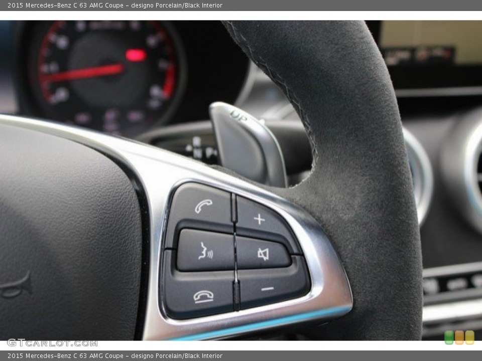 designo Porcelain/Black Interior Controls for the 2015 Mercedes-Benz C 63 AMG Coupe #109133799