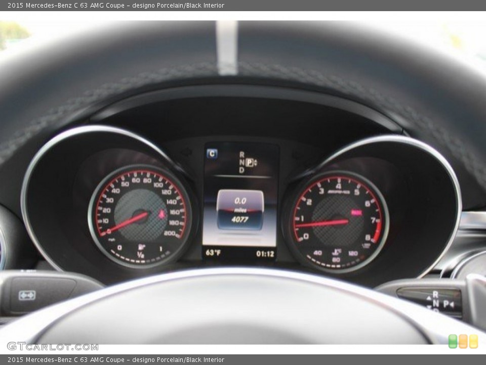 designo Porcelain/Black Interior Gauges for the 2015 Mercedes-Benz C 63 AMG Coupe #109133817