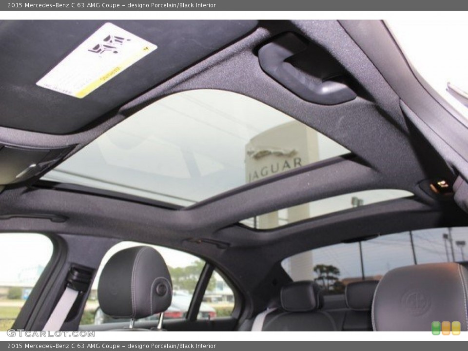 designo Porcelain/Black Interior Sunroof for the 2015 Mercedes-Benz C 63 AMG Coupe #109134198
