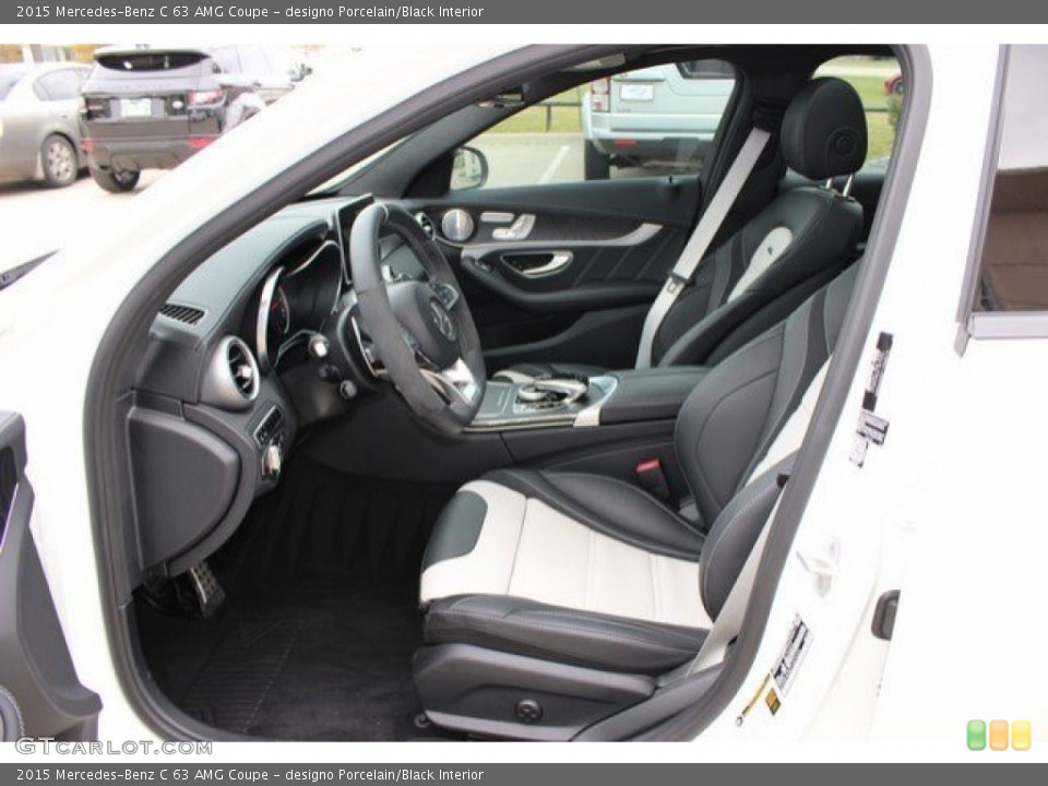 designo Porcelain/Black Interior Photo for the 2015 Mercedes-Benz C 63 AMG Coupe #109134219
