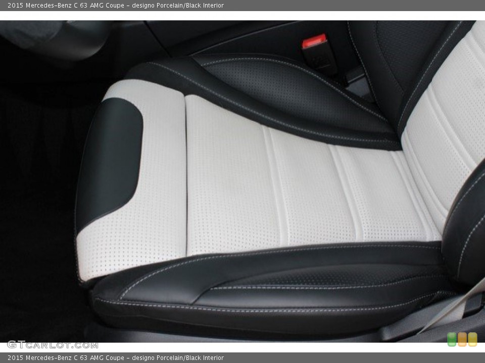 designo Porcelain/Black Interior Front Seat for the 2015 Mercedes-Benz C 63 AMG Coupe #109134255