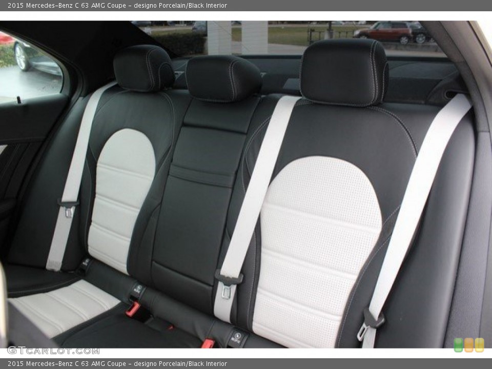 designo Porcelain/Black Interior Rear Seat for the 2015 Mercedes-Benz C 63 AMG Coupe #109134480