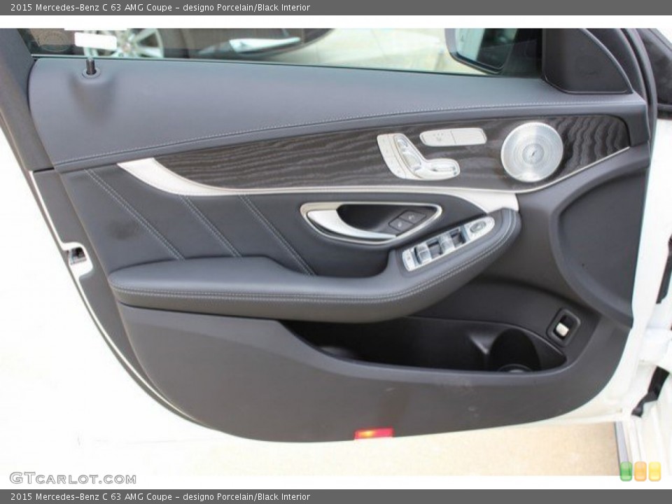 designo Porcelain/Black Interior Door Panel for the 2015 Mercedes-Benz C 63 AMG Coupe #109134516