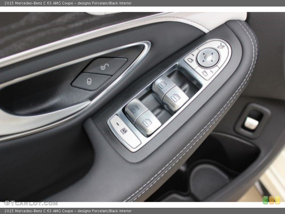 designo Porcelain/Black Interior Controls for the 2015 Mercedes-Benz C 63 AMG Coupe #109134531