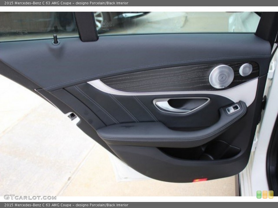 designo Porcelain/Black Interior Door Panel for the 2015 Mercedes-Benz C 63 AMG Coupe #109134612