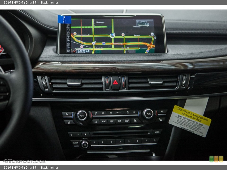 Black Interior Controls for the 2016 BMW X6 sDrive35i #109143926