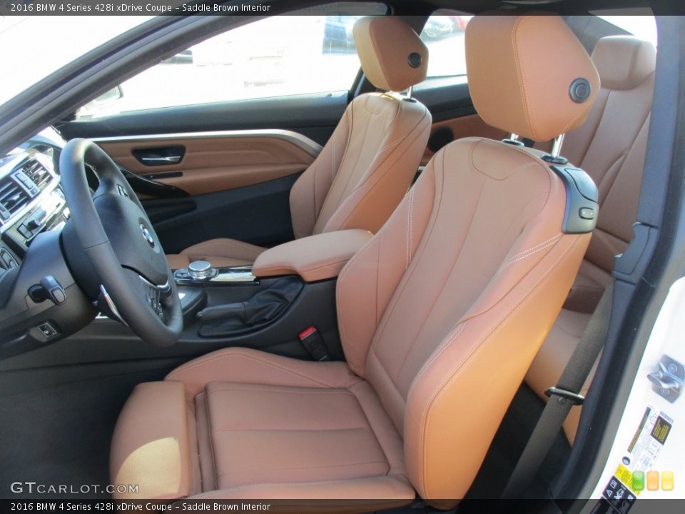 Saddle Brown Interior Photo for the 2016 BMW 4 Series 428i xDrive Coupe #109151599