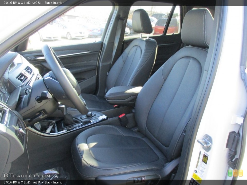 Black Interior Front Seat for the 2016 BMW X1 xDrive28i #109152571