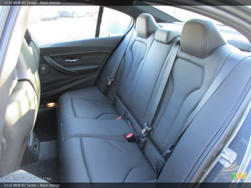Black Interior Rear Seat for the 2016 BMW M3 Sedan #109154662