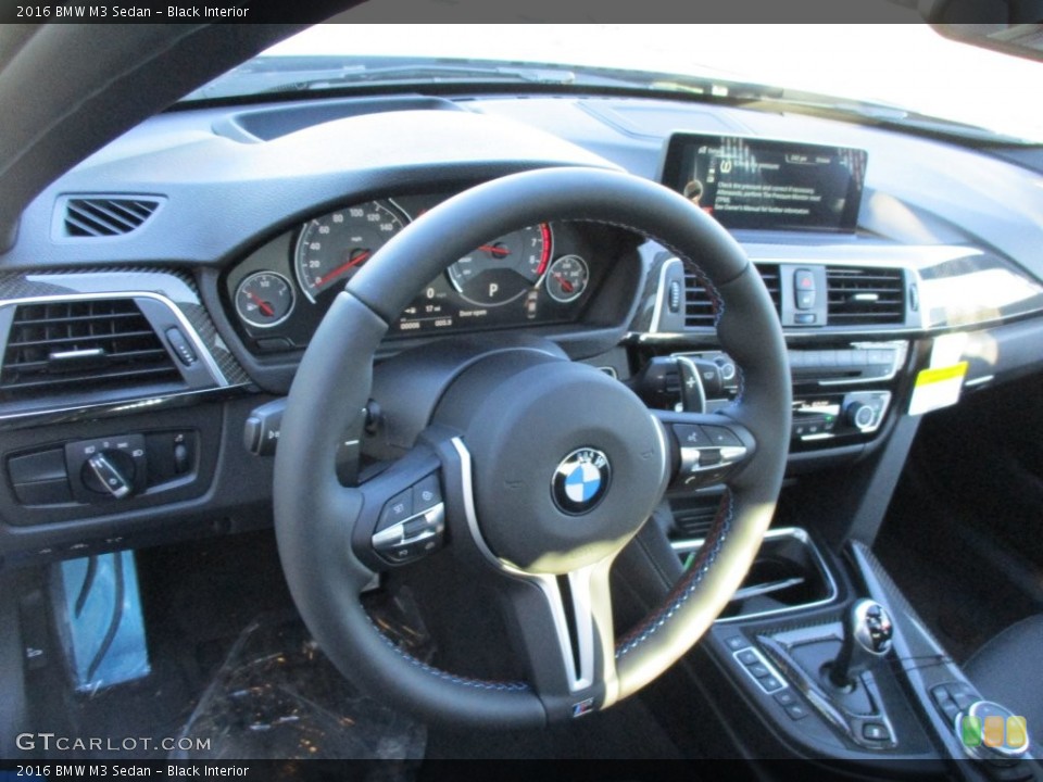 Black Interior Steering Wheel for the 2016 BMW M3 Sedan #109154680