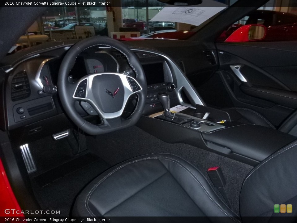 Jet Black Interior Photo for the 2016 Chevrolet Corvette Stingray Coupe #109162477