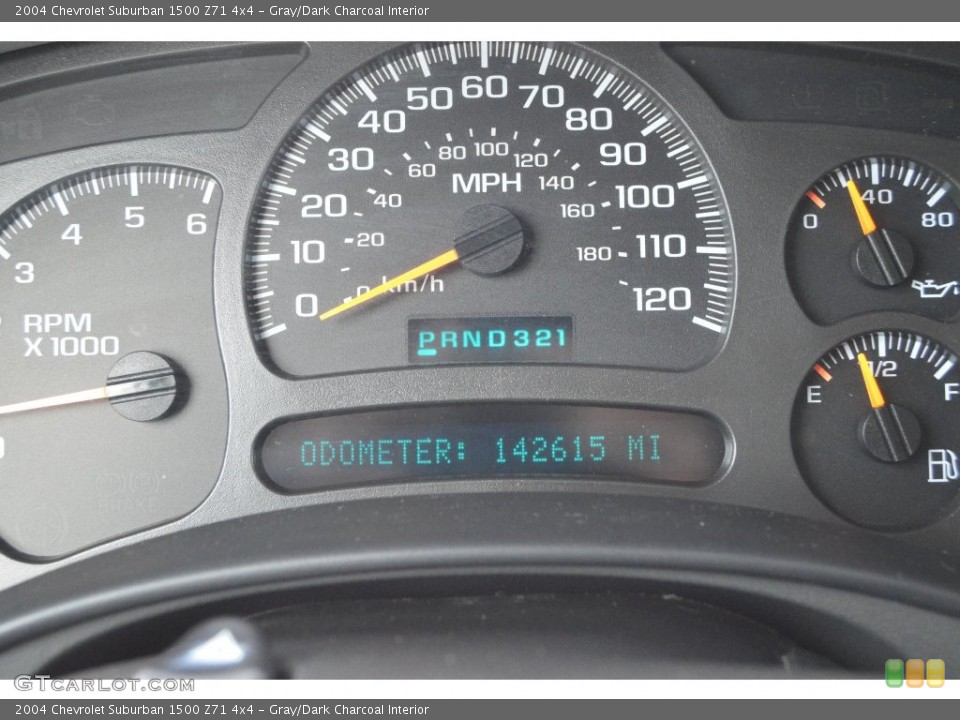 Gray/Dark Charcoal Interior Gauges for the 2004 Chevrolet Suburban 1500 Z71 4x4 #109169836