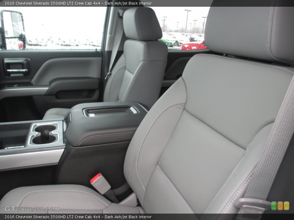 Dark Ash/Jet Black Interior Front Seat for the 2016 Chevrolet Silverado 3500HD LTZ Crew Cab 4x4 #109172920