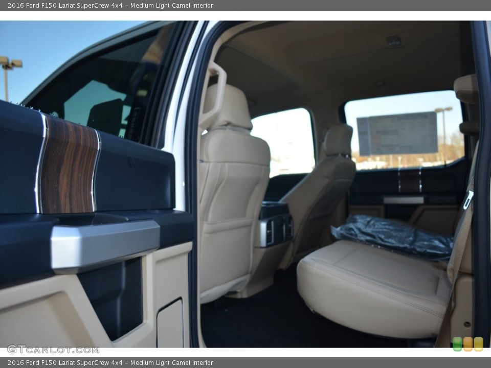 Medium Light Camel Interior Rear Seat for the 2016 Ford F150 Lariat SuperCrew 4x4 #109173721